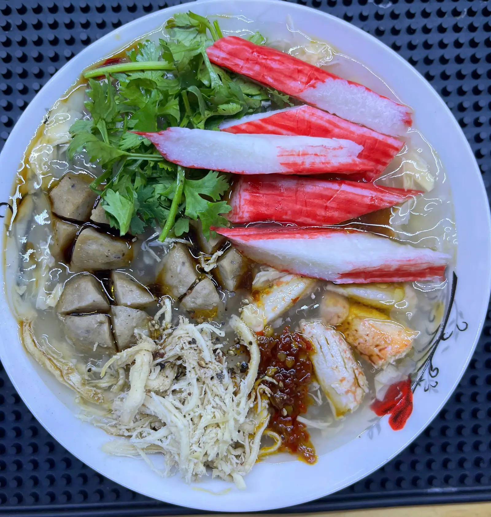 Hình ảnh Súp cua thanh cua - bò viên