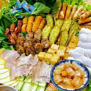 Hình ảnh Combo bún đậu đặc biệt - trà tắc