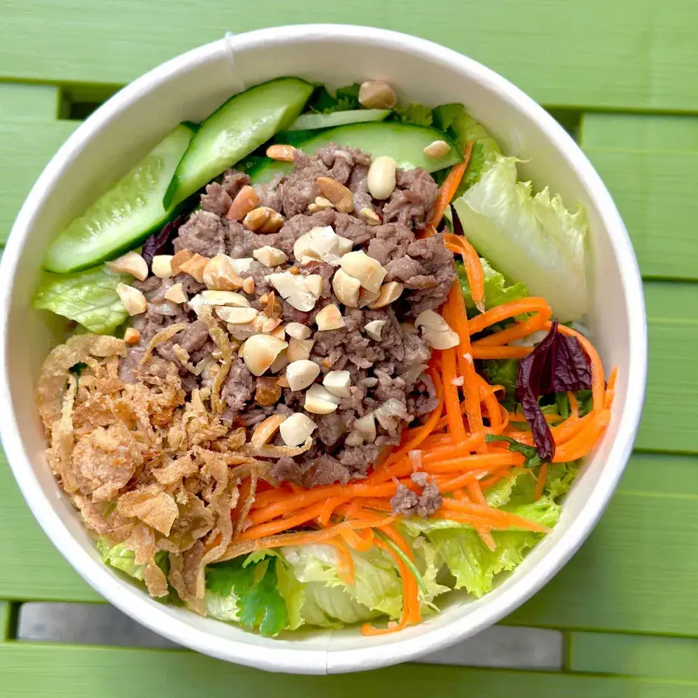 Hình ảnh Combo 1 bún trộn thịt nướng - 1 trà tắc