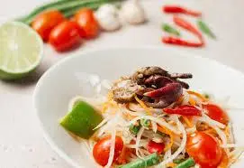 Hình ảnh Gỏi đu đủ với tôm khô và ba khía