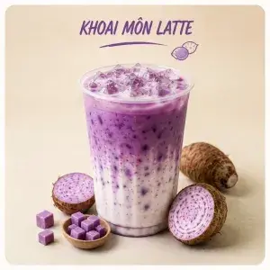 Hình ảnh Khoai môn latte