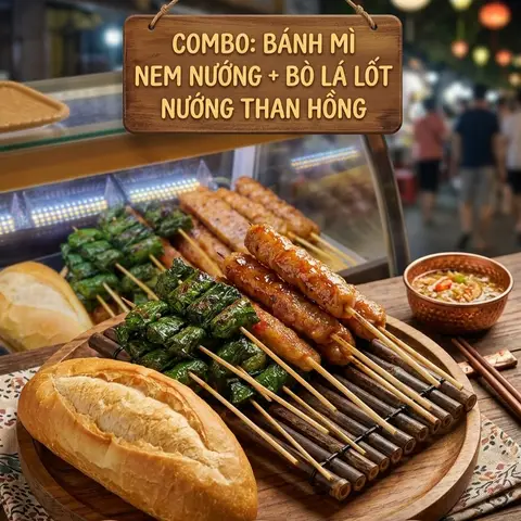 Hình ảnh Xiên Nướng & Bò Lá Lốt - Huỳnh Tấn Phát