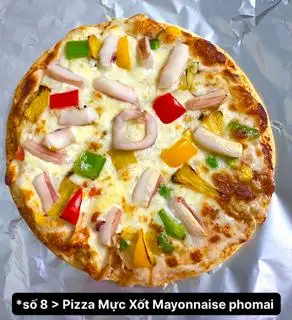 Hình ảnh Pizza Mực Xốt Mayonnaise Phomai
