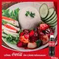 Hình ảnh Cơm Sườn Sốt Chua Ngọt Kèm Coca-cola