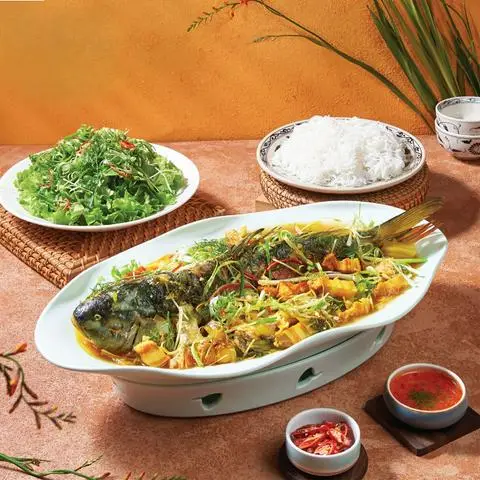 Hình ảnh Cơm cá om dưa