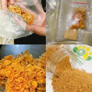 Hình ảnh Bánh tráng muối nhuyễn hành phi Tây Ninh