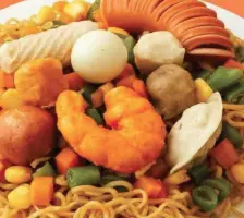 Hình ảnh Mì trộn cá viên thập cẩm