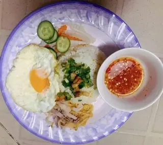 Hình ảnh Cơm bì ốp la