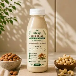 Hình ảnh Sữa hạnh nhân - điều - hạt bí xanh