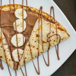 Hình ảnh Bánh crepe nutella chuối