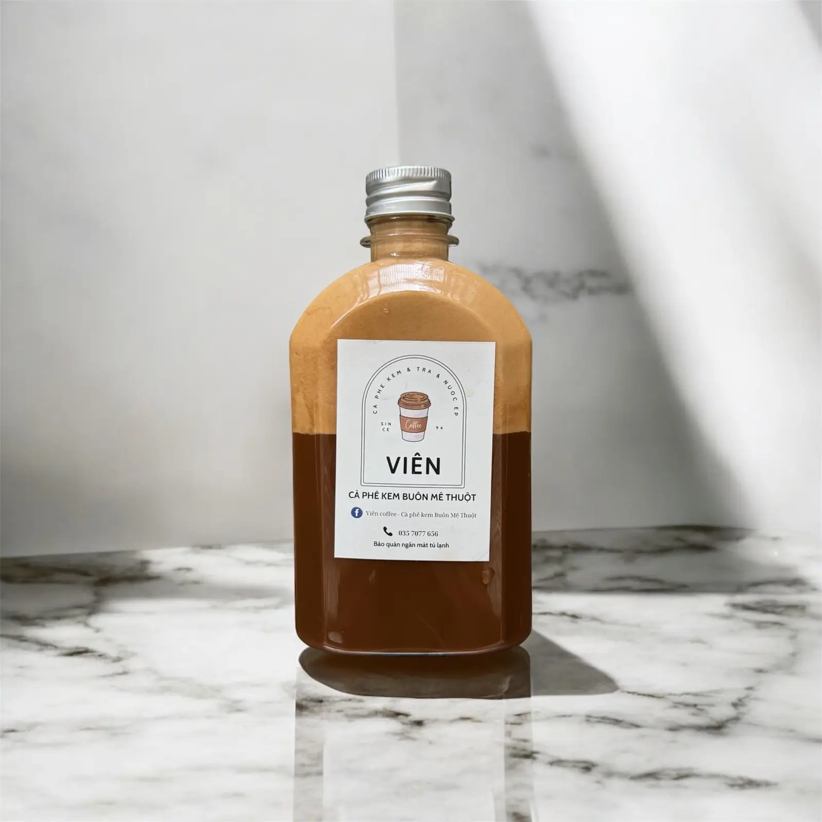 Hình ảnh Cà phê kem Buôn Mê Thuột chai 330ml