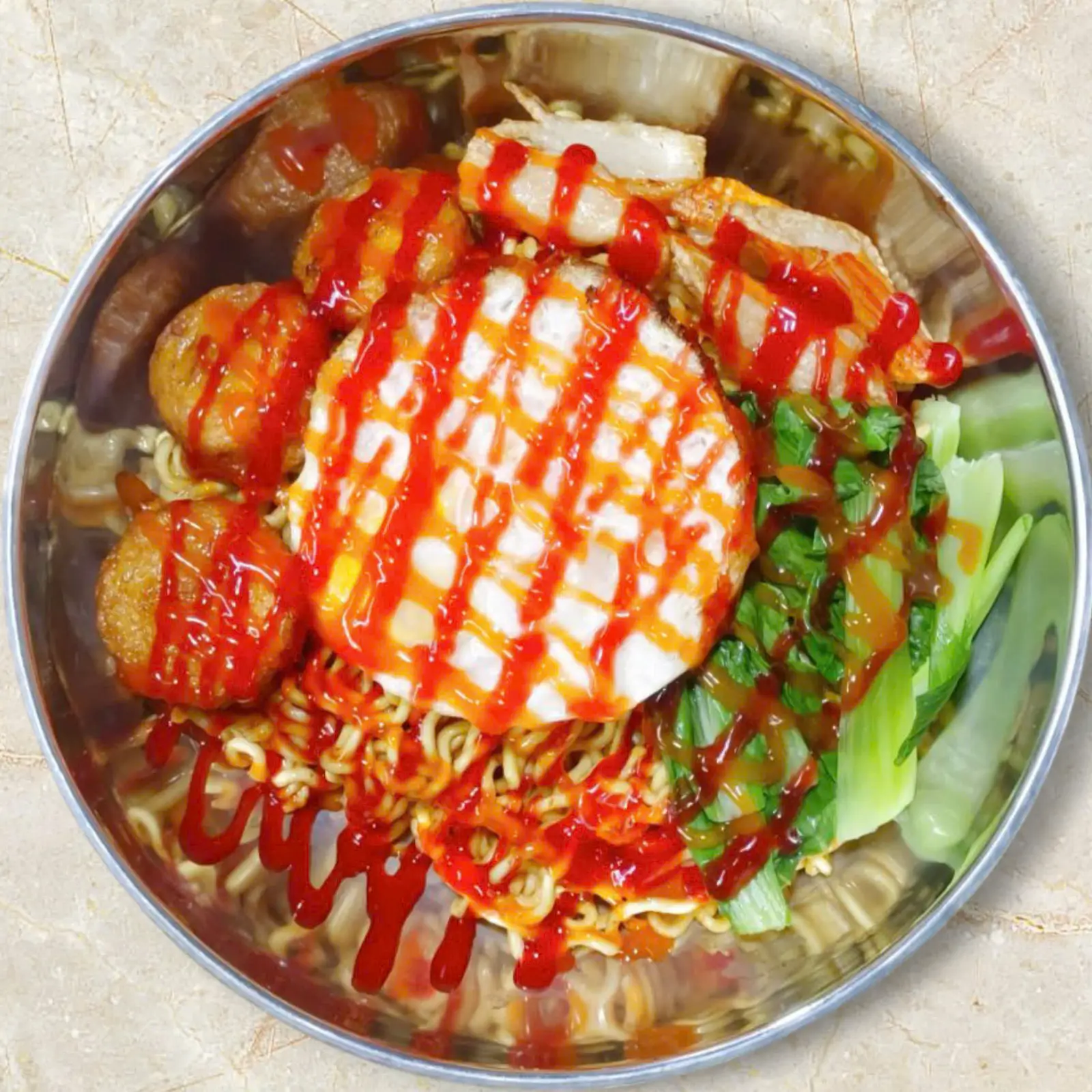 Hình ảnh Mì Trộn Trứng, Đậu Hũ Phô Mai + Thanh Cua 