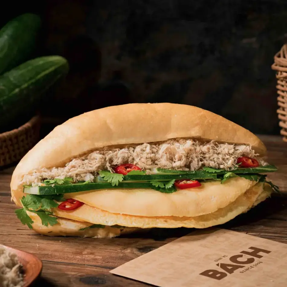 Hình ảnh Bánh mì trứng ruốc