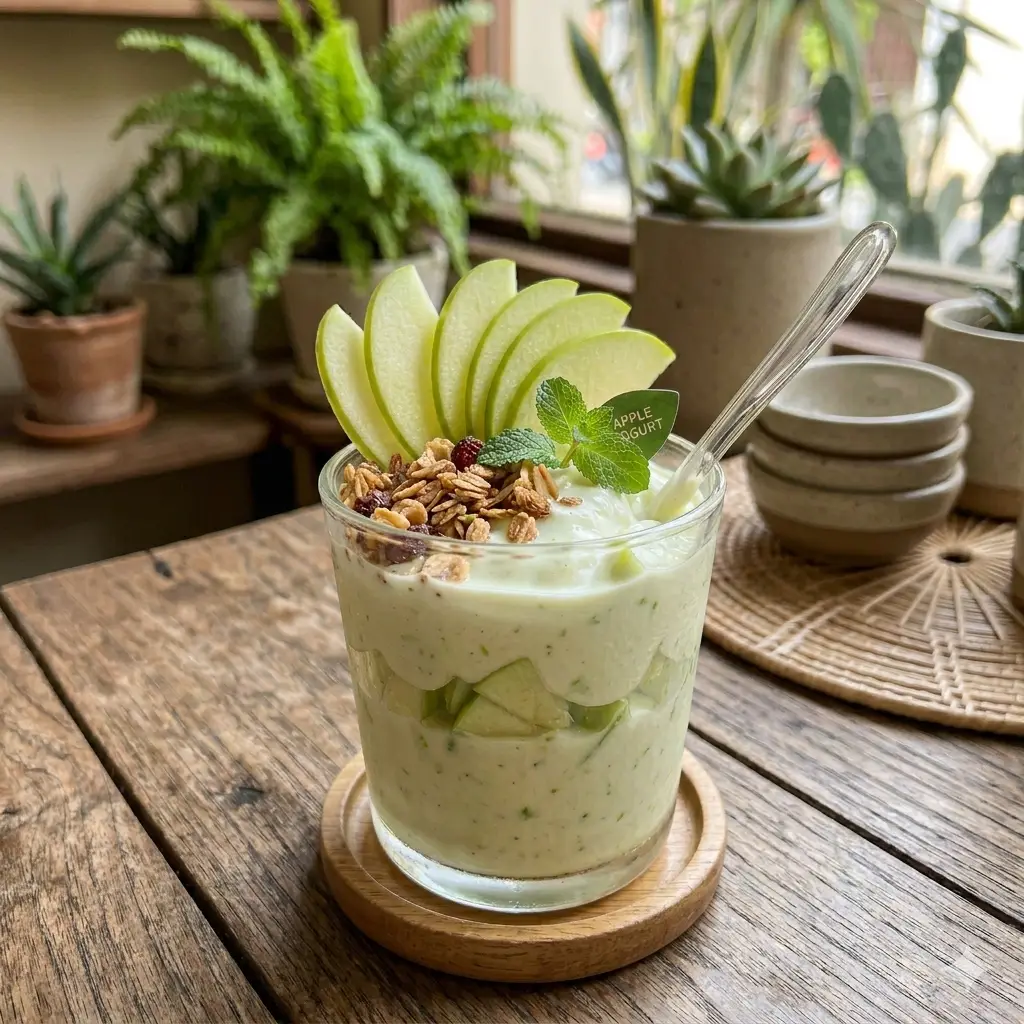 Hình ảnh Sữa chua nho xanh