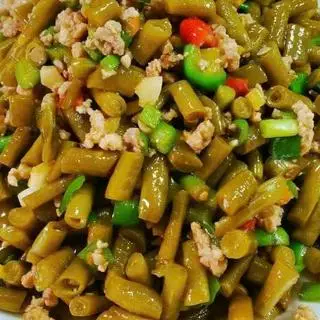 Hình ảnh Đậu chua xào thịt bằm - 酸豆角炒肉沫