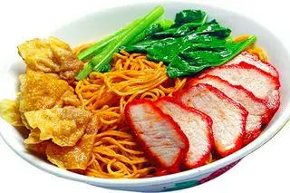 Hình ảnh Hủ tiếu khô hoành thánh - xá xíu