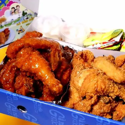 Hình ảnh Gà một con nửa chiên - nửa tẩm sốt - 16 miếng