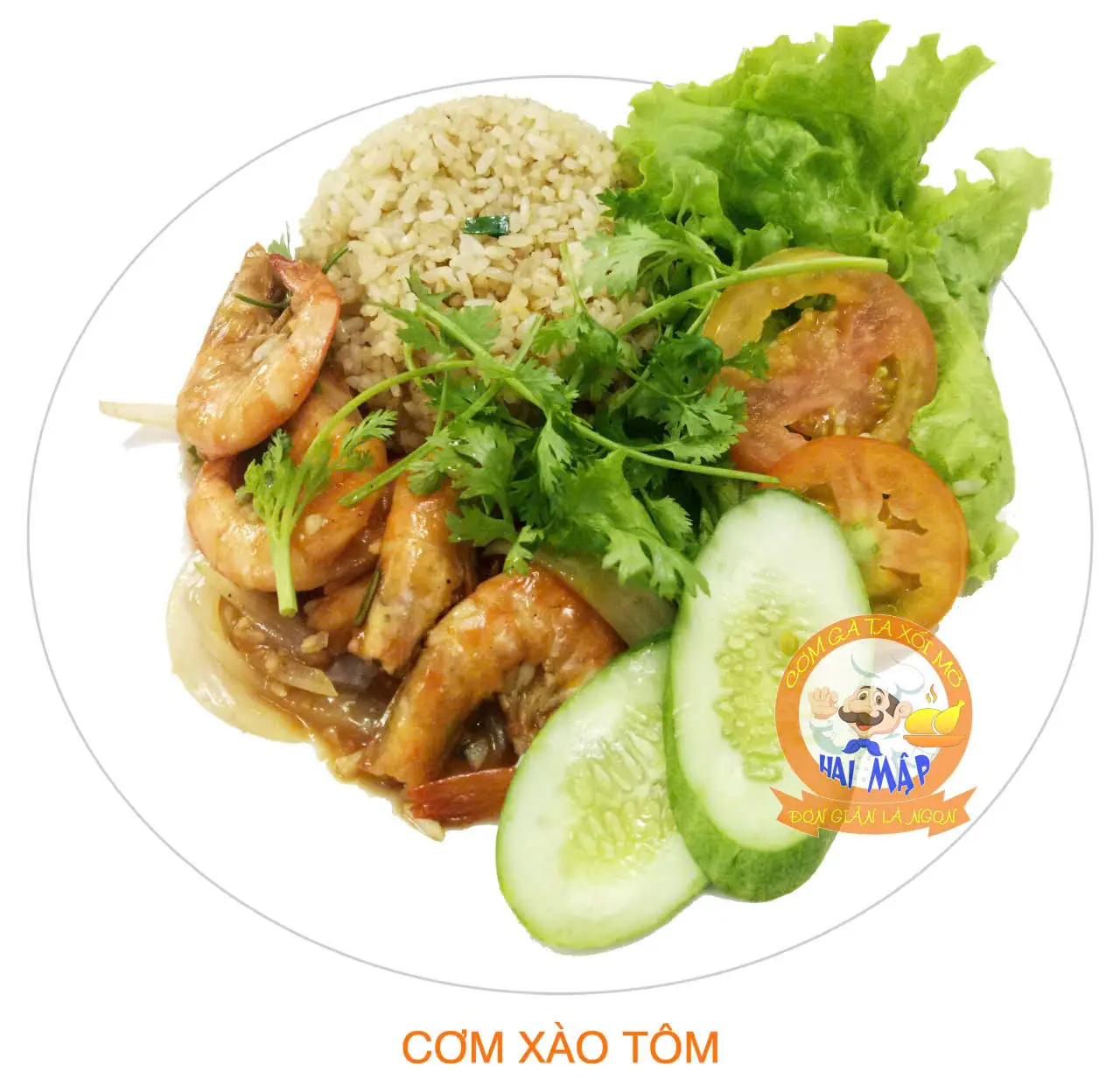 Hình ảnh Cơm xào tôm củ hành