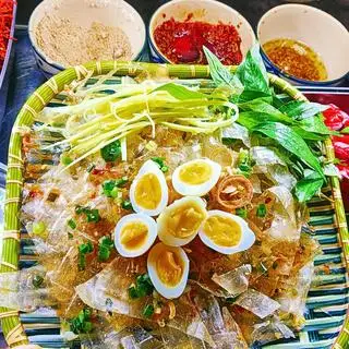 Hình ảnh Bánh tráng trộn mỡ hành