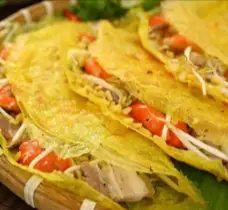 Hình ảnh Bánh xèo cốt dừa( miền tây nhân thịt heo tôm