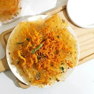Hình ảnh Bánh tráng phô mai sữa mè và rong biển