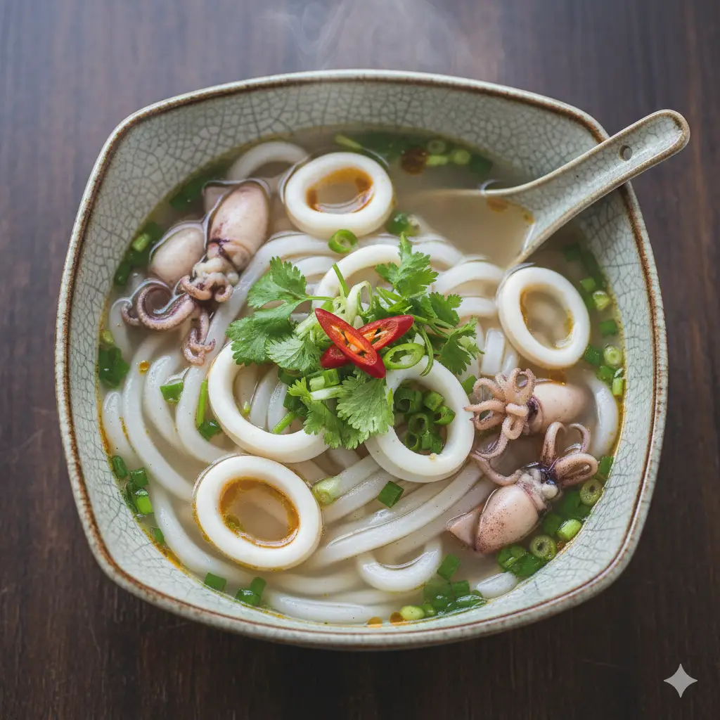 Hình ảnh Bánh canh mực ống