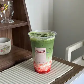 Hình ảnh Matcha latte dâu