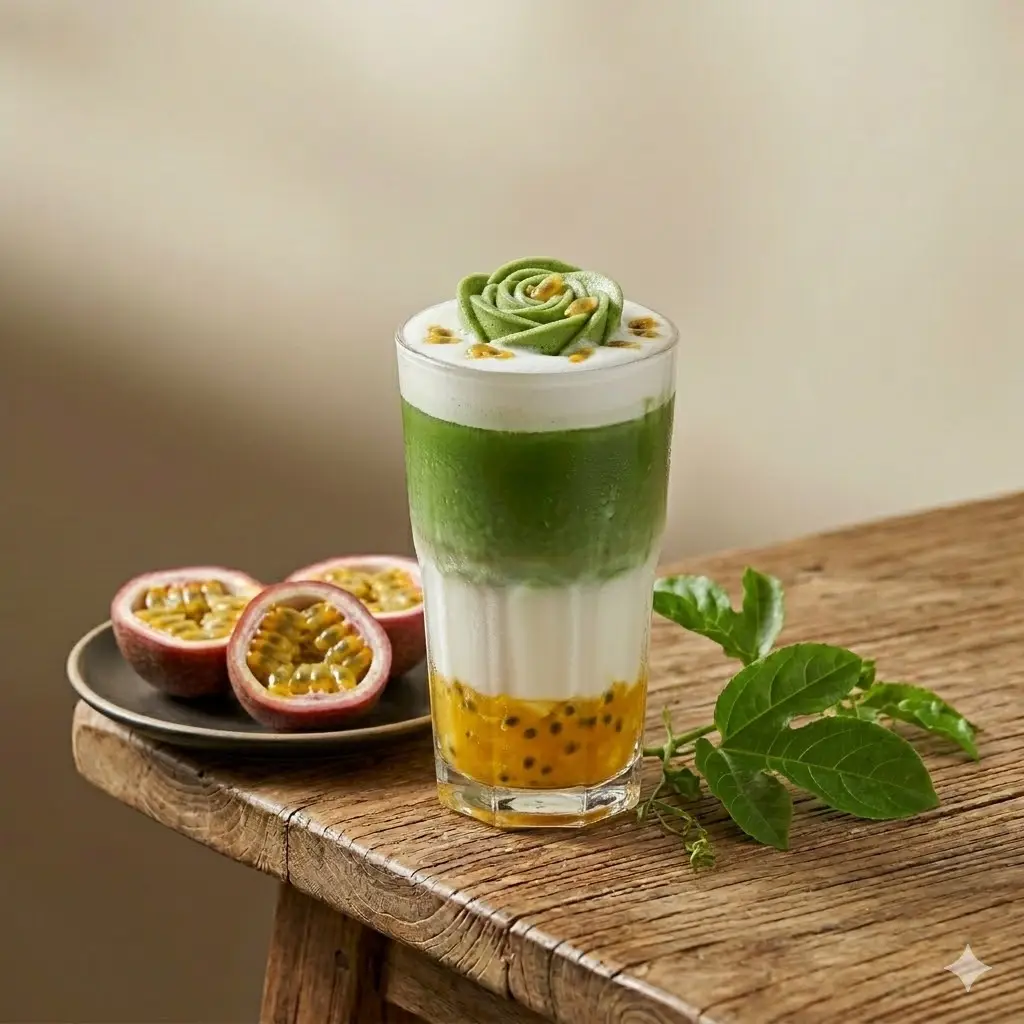 Hình ảnh Matcha Latte Chanh dây