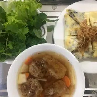 Hình ảnh Bánh Cuốn Trứng - Thịt Nướng - Chả Quế