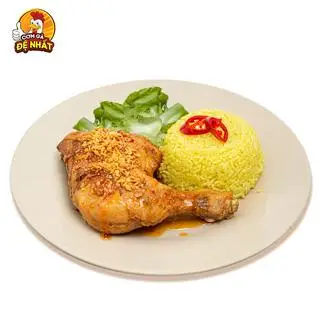 Hình ảnh Cơm Đùi Gà Góc 4 Xốt Mắm Tỏi Đặc Biệt