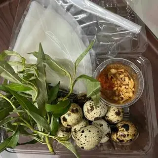 Hình ảnh Phơi sương chấm sốt muối tắc - 6 trứng cút