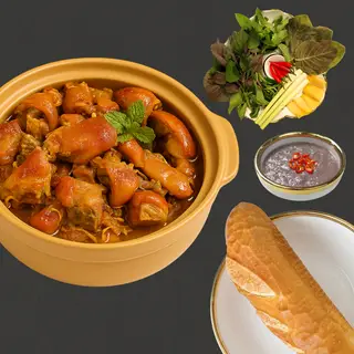 Hình ảnh Giả Cầy Giò Heo Kèm Bánh Mì - Phần 1 Người