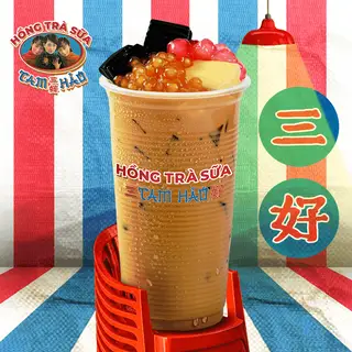 Hình ảnh Hồng Trà Sữa Full Topping - 傳統奶紅 綜合配料