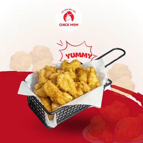 Hình ảnh Combo Gà viên popcorn + Trà chanh đào mật ong
