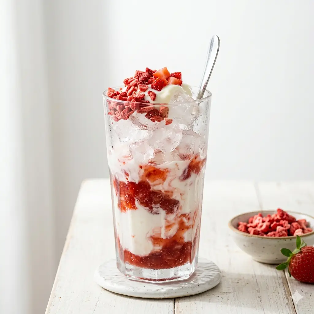 Hình ảnh Sữa chua dâu latte