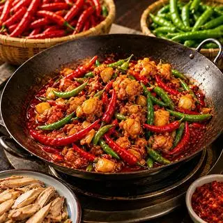 Hình ảnh Gà xào kiểu Sơn Đông - phần - 山东炒鸡 - 份