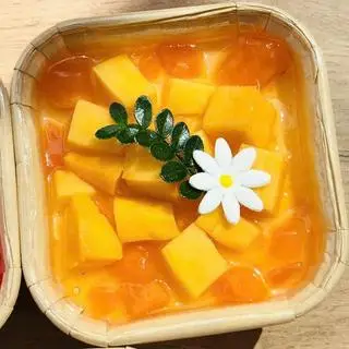 Hình ảnh Panna cotta xoài hũ vuông - set 3