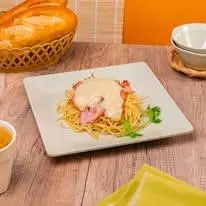 Hình ảnh Mì Ý sốt phô mai thịt xông khói