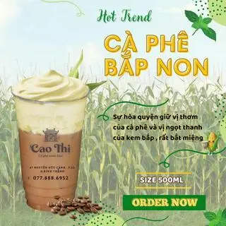 Hình ảnh Cà phê bắp non size lớn - 500ml