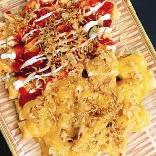 Hình ảnh Combo double - 1 bơ trứng và 1 muối ớt - 2 bánh cá nhân phomai kéo sợi