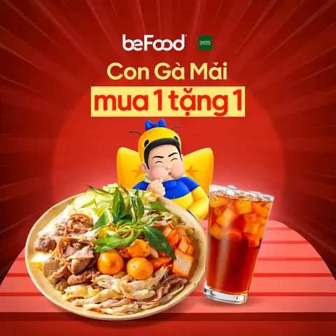 Hình ảnh Mua 1 Tặng 1 - mua 1 cơm gà đặc biệt tặng 1 trà tắc