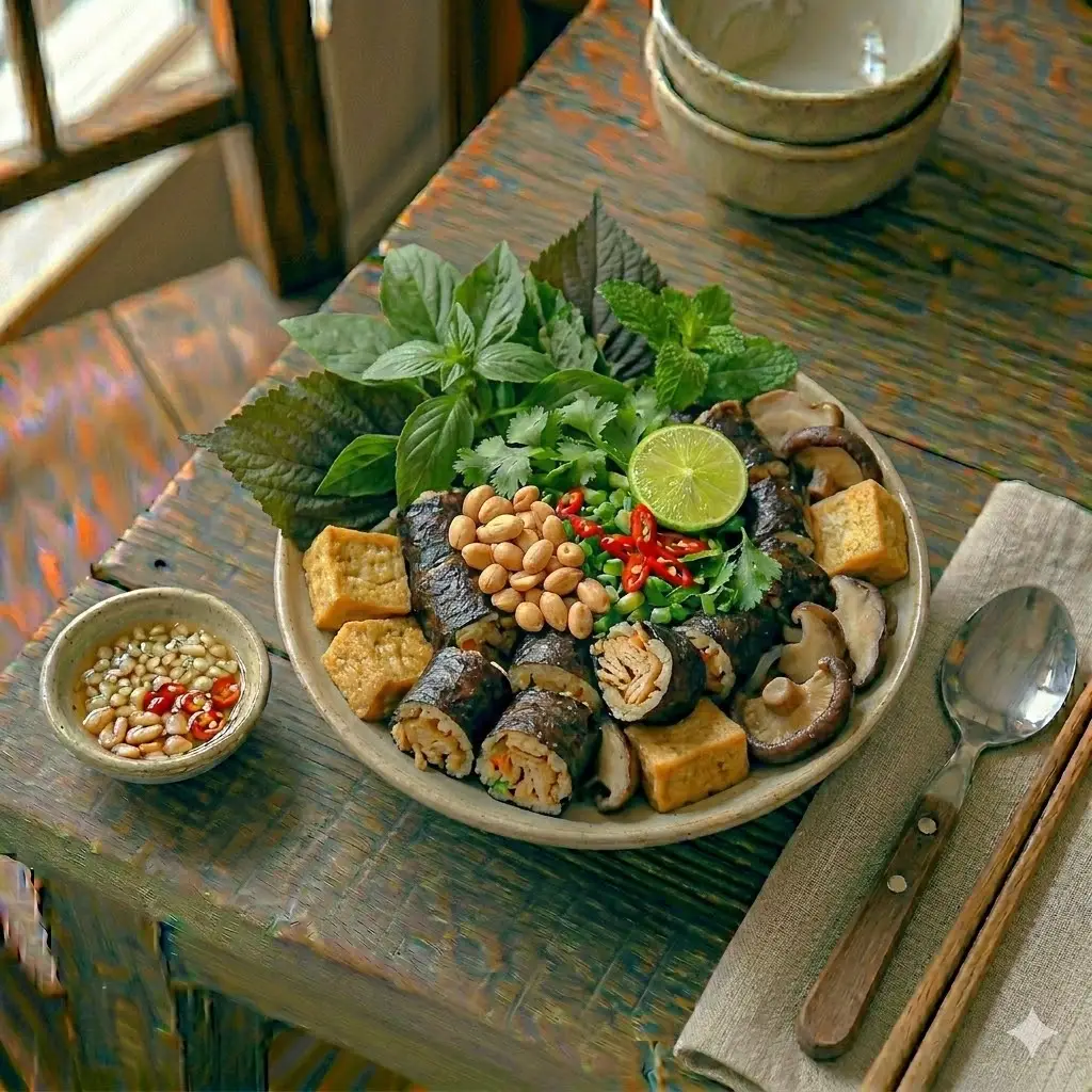 Hình ảnh Cơm đùi gà chay