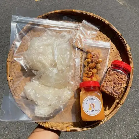 Hình ảnh Combo Bánh Tráng muối béo + Trà Xanh Xoài