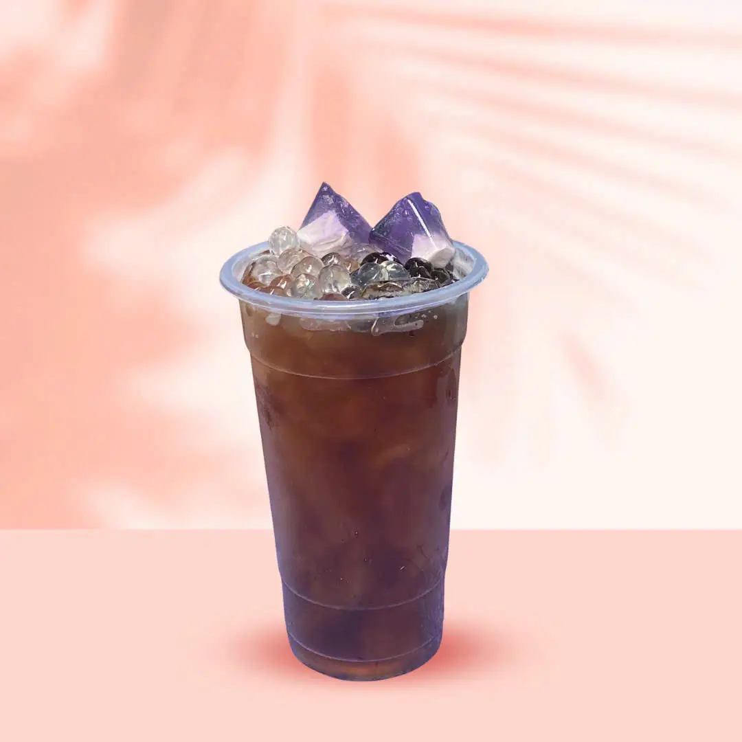 Hình ảnh Hồng trà topping (700ml)
