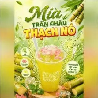 Hình ảnh Nước mía trân châu thạch nổ củ năng