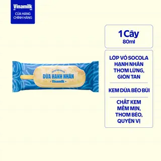 Hình ảnh Kem que Dừa caramen muối Hạnh nhân VNM 70ml _09CD24_LE