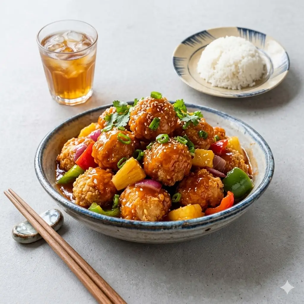 Hình ảnh Gà viên sốt ngọt