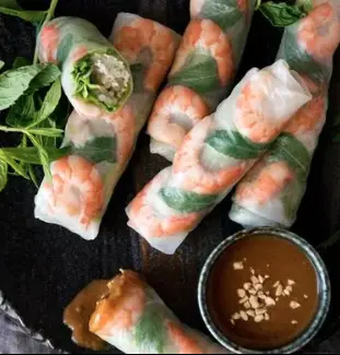 Hình ảnh 5 gỏi cuốn tôm mắm nêm