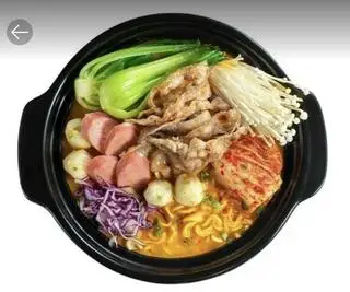 Hình ảnh Combo mì cay bò - trà chanh/quất