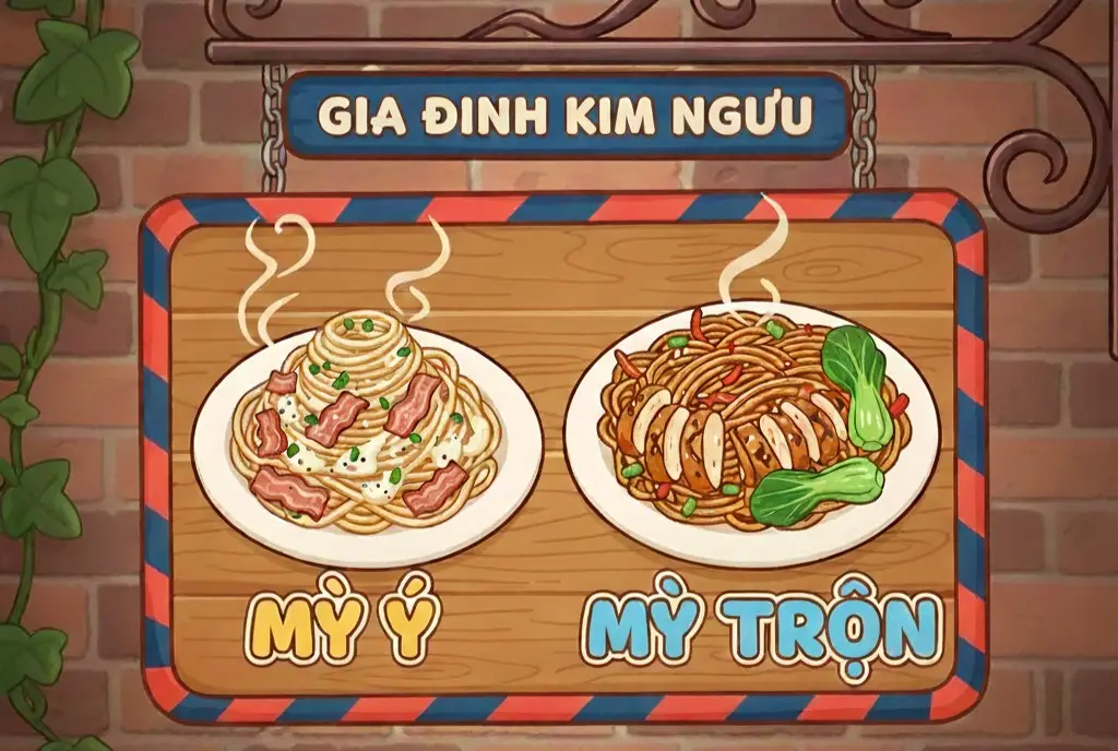 Hình ảnh Mì Ý & Mì Trộn - Gia Đình Kim Ngưu - Lê Hồng Phong